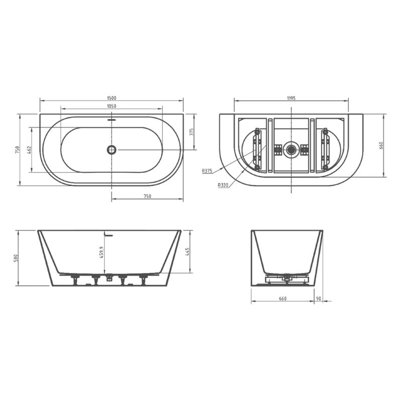 Акриловая ванна BelBagno BB710 1500 750мм.jpg