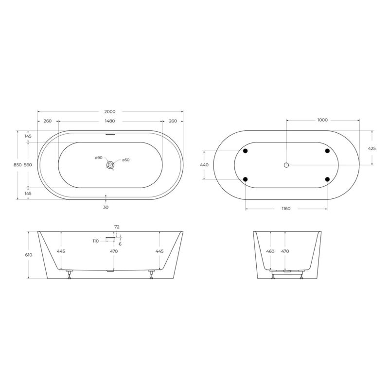 5 Акриловая ванна BelBagno BB416 2000 850мм.jpg