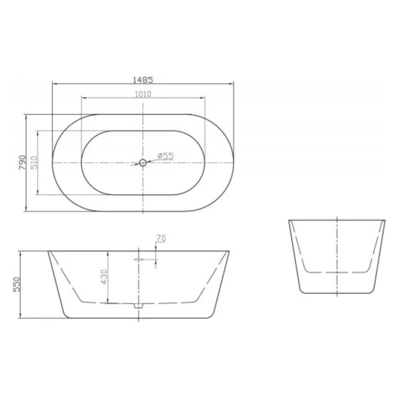 6 Акриловая ванна BelBagno BB306 1485 790мм.jpg